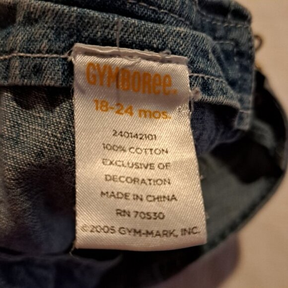 Gymboree boys size 18-24 months jean overalls Flying Lessons line 2006 - Picture 4 of 4